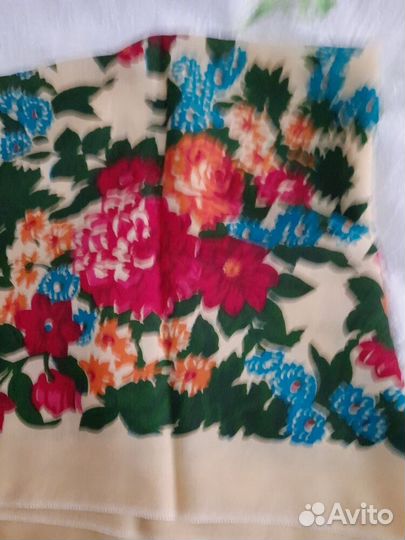 Платки, палантины х/б,шерсть новые СССР