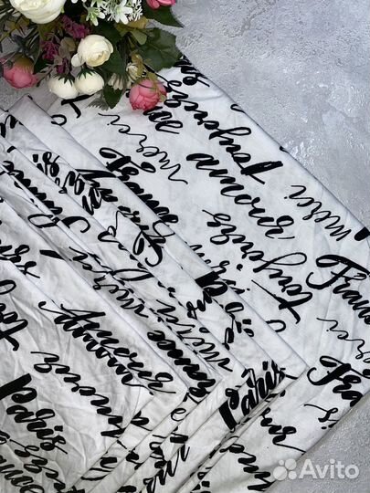 Ткань трикотаж кулирка с набивкой