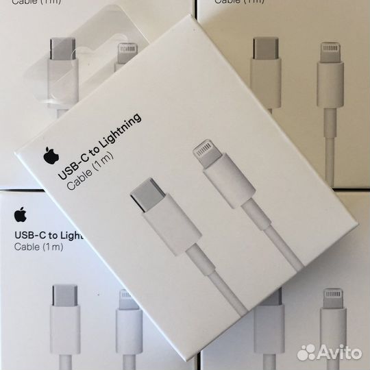 Lightning to USB / to USB-C кабель зарядки iPhone