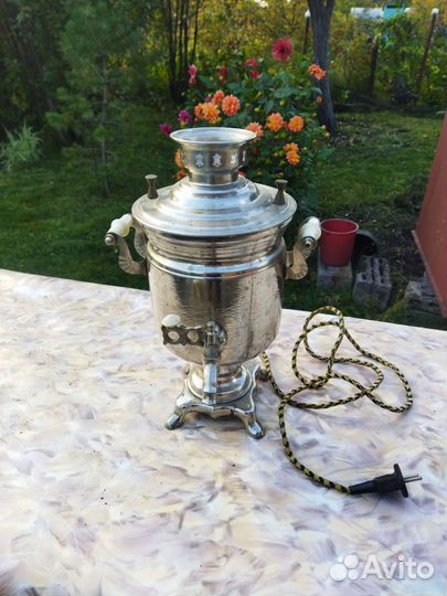Самовар электрический с подносом