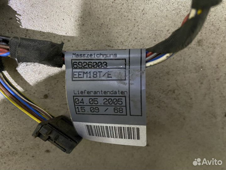 Проводка двери комплект BMW 5 E60