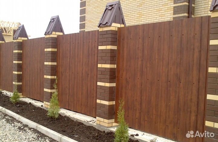 Забор металлический,ворота, калитки быстро