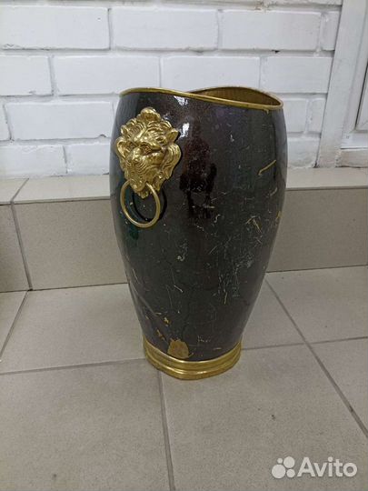 Ведро.винтаж.латунь.Италия.клеймо