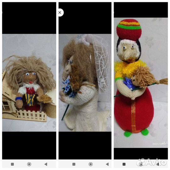 Мягкие игрушки вязаные, сувениры, амиригуми