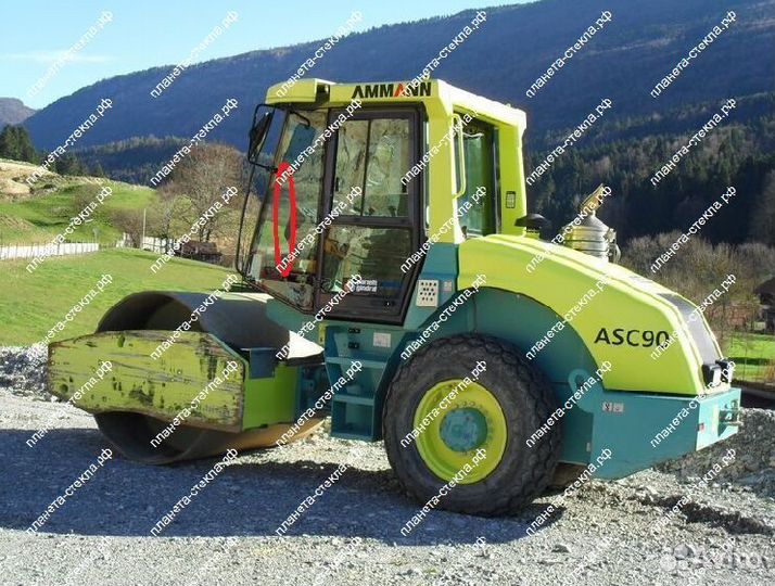 Стекло для катка Ammann ASC 90/ASC 120/ASC 200 с д