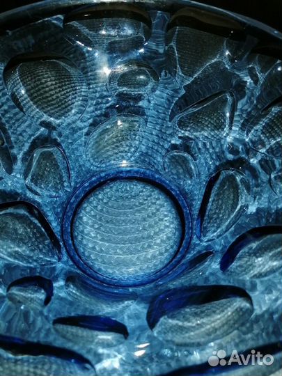 Салатник цветное стекло СССР