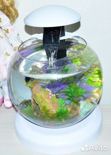 Аквариум Tetra Cascade Globe круглый, белый 6,8 л