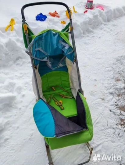 Детские санки коляска