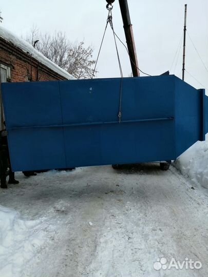 Бункер 10 куб с опорами для стружки в наличии