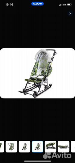 Санки коляска nika новые