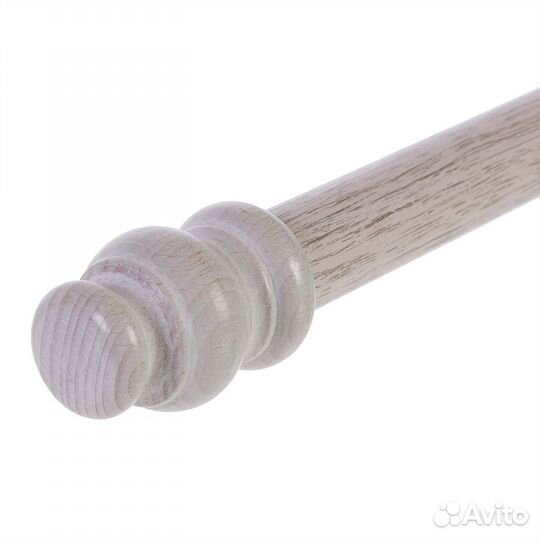 Карниз двухрядный 200 см дерево цвет беленый дуб