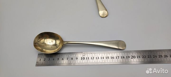 Набор суповых ложек серебрение нач. XX в.Н1311 Раз