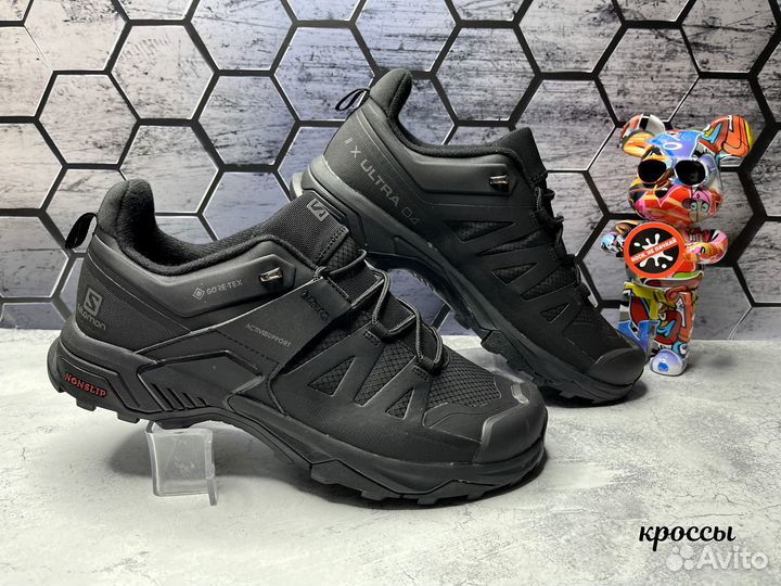 Кроссовки Salomon Ultra 04 черные термо