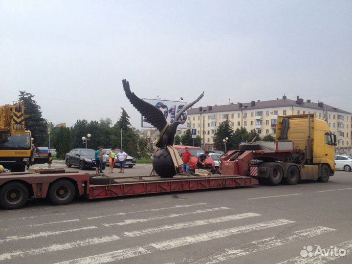 Низкорамный трал. Перевозка негабаритных грузов