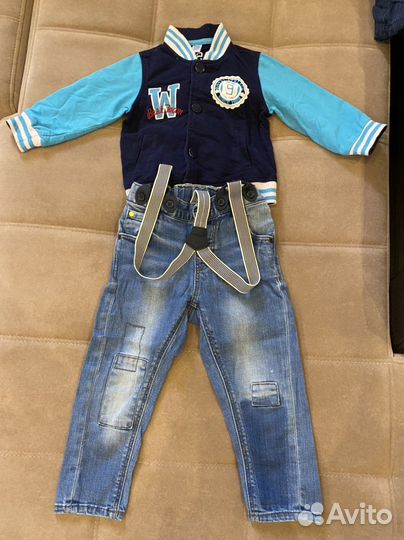 Джинсы и бомбер для мальчика