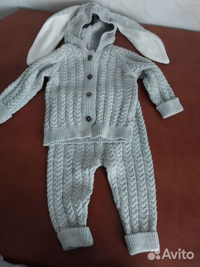 Вязаный комбинезон 62 68