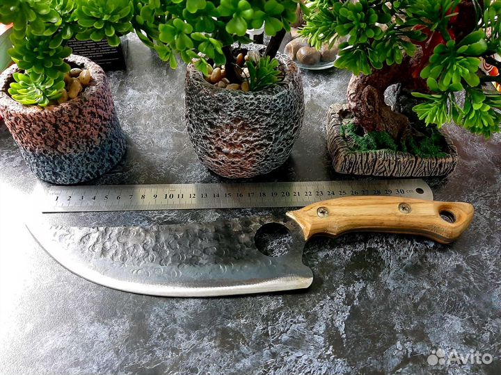 Нож охотничий ручной работы ковка