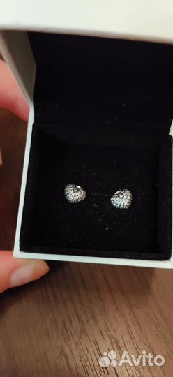 Pandora серьги сердца