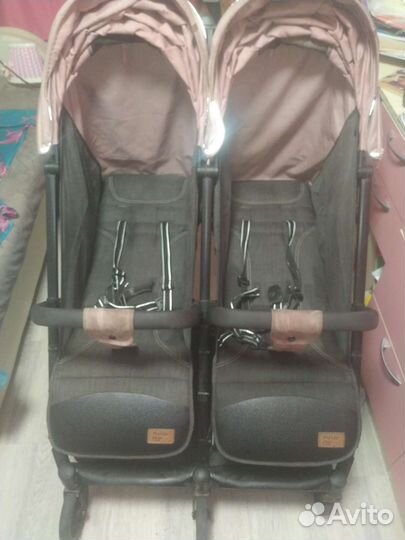 Прогулочная коляска для двойни бу