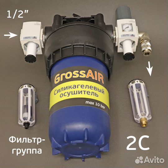 Фильтр-группа grossair 2C для очистки сжатого возд
