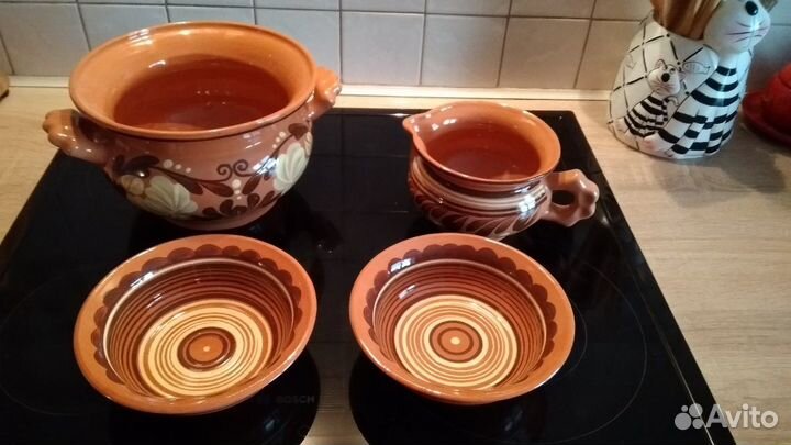 Блюдо большое зик Конаково и другая посуда