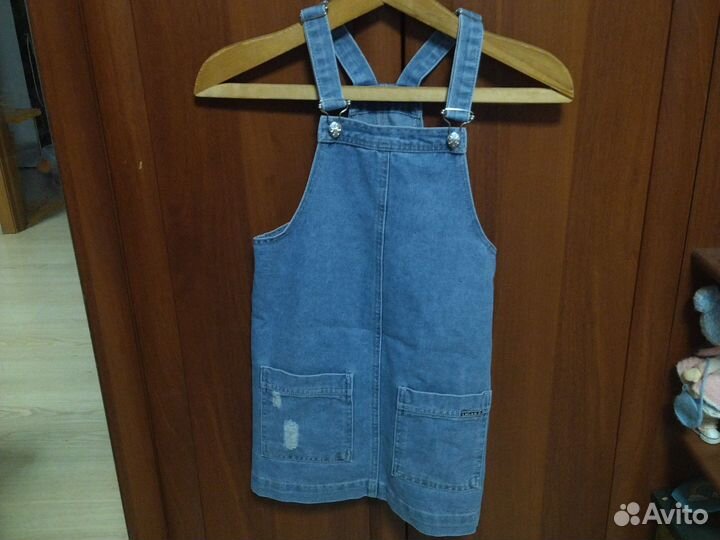 Джинсовый сарафан для девочки