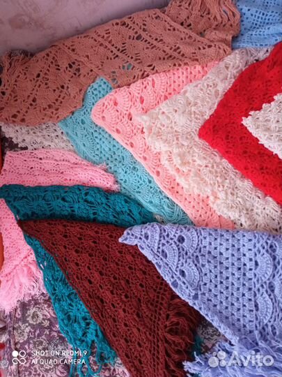 Шаль вязаная