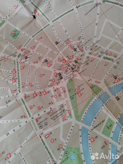 Карта Москвы, 1979 года