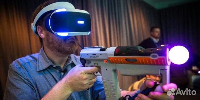 Sony Playstation VR + 15 дисков + автомат