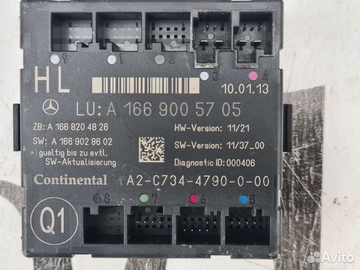 Эбу задней левой двери Mercedes W166