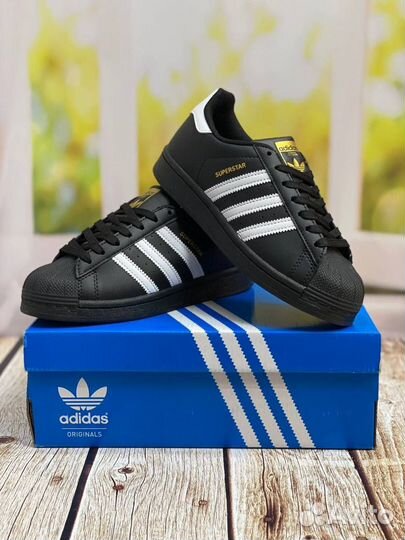 Adidas superstar черные 36