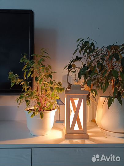 Фонарь деревянный, декор, светильник, подсвечник