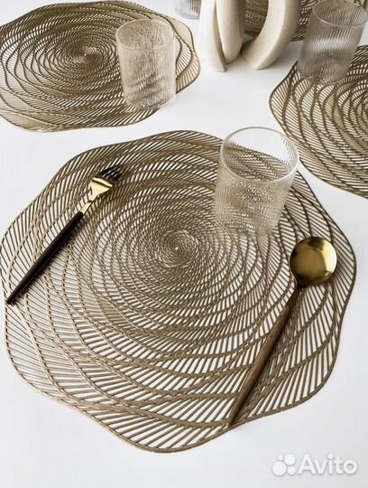 Универсальные термо салфетки для сервировки золото