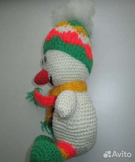 Снеговик. мягкая игрушка СССР. ручная работа