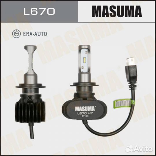Masuma L670 Лампа светодиодная LED H7 18W 6000K 40