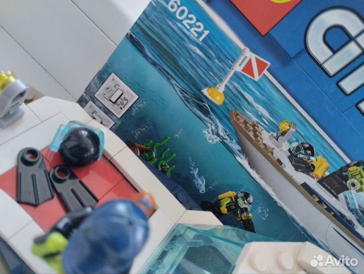 Lego набор 60221 яхта для дайвинга+инструкция