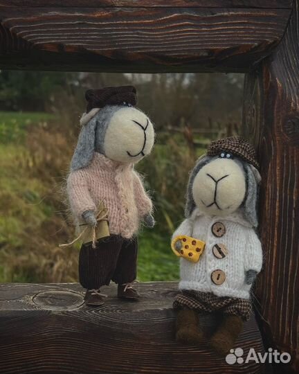 Валяная игрушка баран Леонид