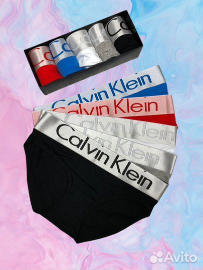 Calvin klein трусы слипы женские набор