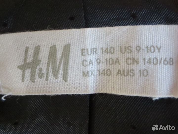 Пиджак черный H&M, р.140, новый