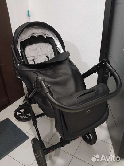 Коляска 2 в 1 экокожа