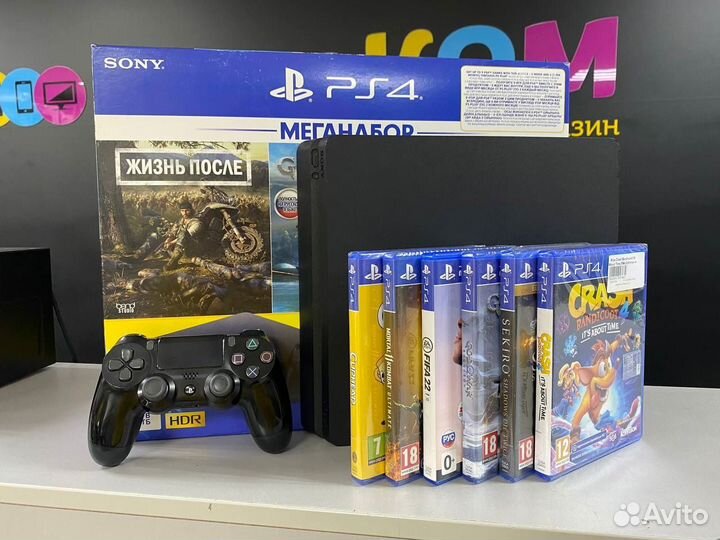 Игровая приставка PS4 slim 500gb