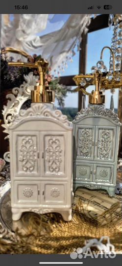 Дозатор для жидкого мыла в винтажном стиле