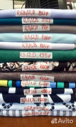 Отрезы кулирка хб