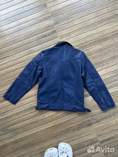 Кожаная куртка косуха для девочки