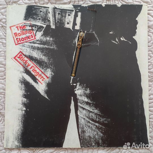 Rolling Stones Sticky Fingers, Zip cover, винил