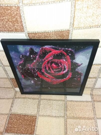 Алмазная мозаика. Готовая работа