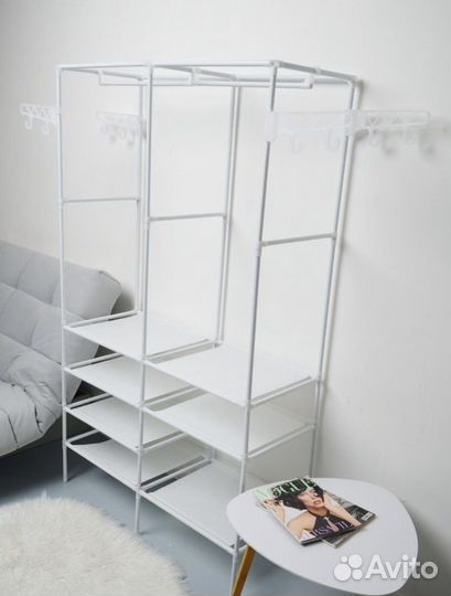 Вешалка для одежды напольная новая стеллаж полка