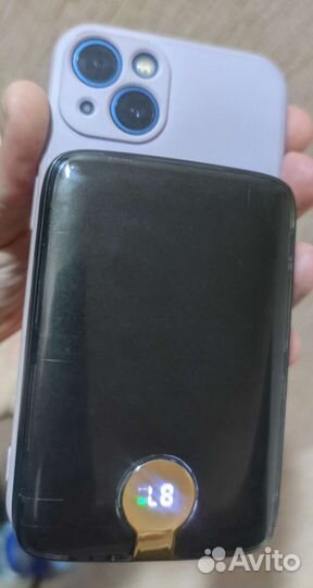 Повербанк беспроводной магнитный MagSafe 10000 3в1