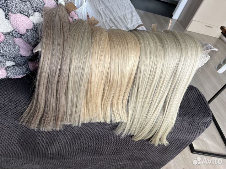 Волосы для наращивания премиум от 40 до 80 см