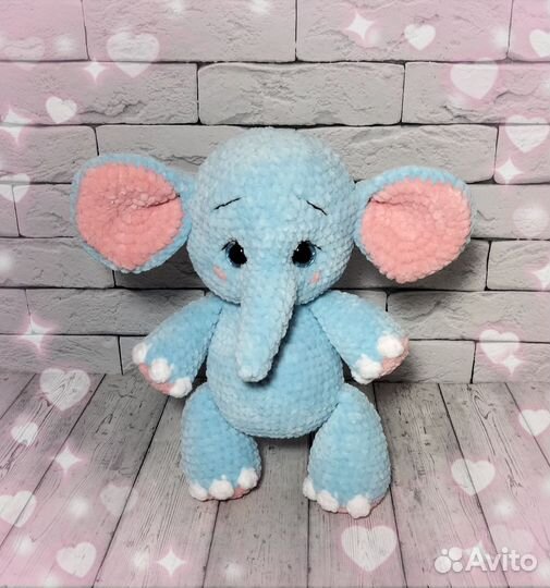 Мягкая плюшевая игрушка - слоник